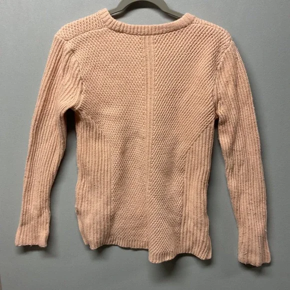 Madewell 1937 Womens Sweater Peach Knit Crew Neck Long Sleeve Size M‎ - Picture 3 of 6